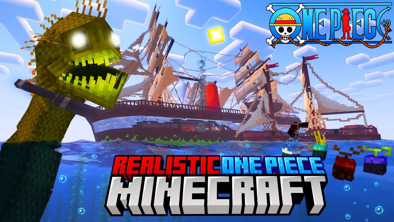 ПИРАТСКОЕ СРАЖЕНИЕ в МИРЕ ONE PIECE в Майнкрафт!