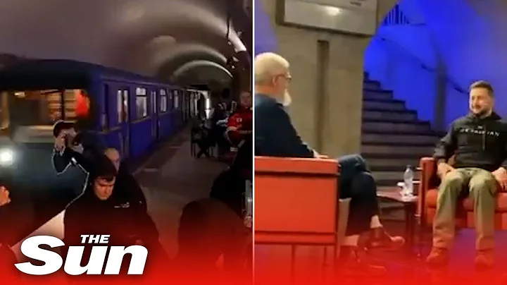 David Letterman interviews Zelensky in underground Kyiv metro station - DayDayNews