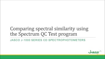 Comparing Spectral Similarity using the Spectrum QC Test Program