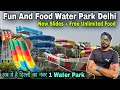 Fun and food water park delhi  fun and food water park delhi ticket price 2023  new slides