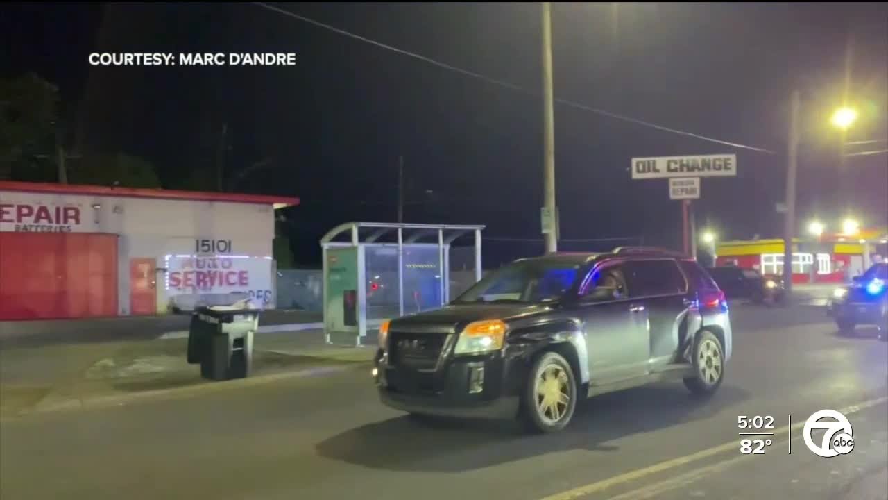 Driver leads police on slow-speed chase on Detroit's east side