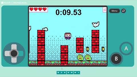 I tried speedrunning Jumpy platformer taking NO DAMAGE in Microsoft MakeCode arcade (READ DESC)