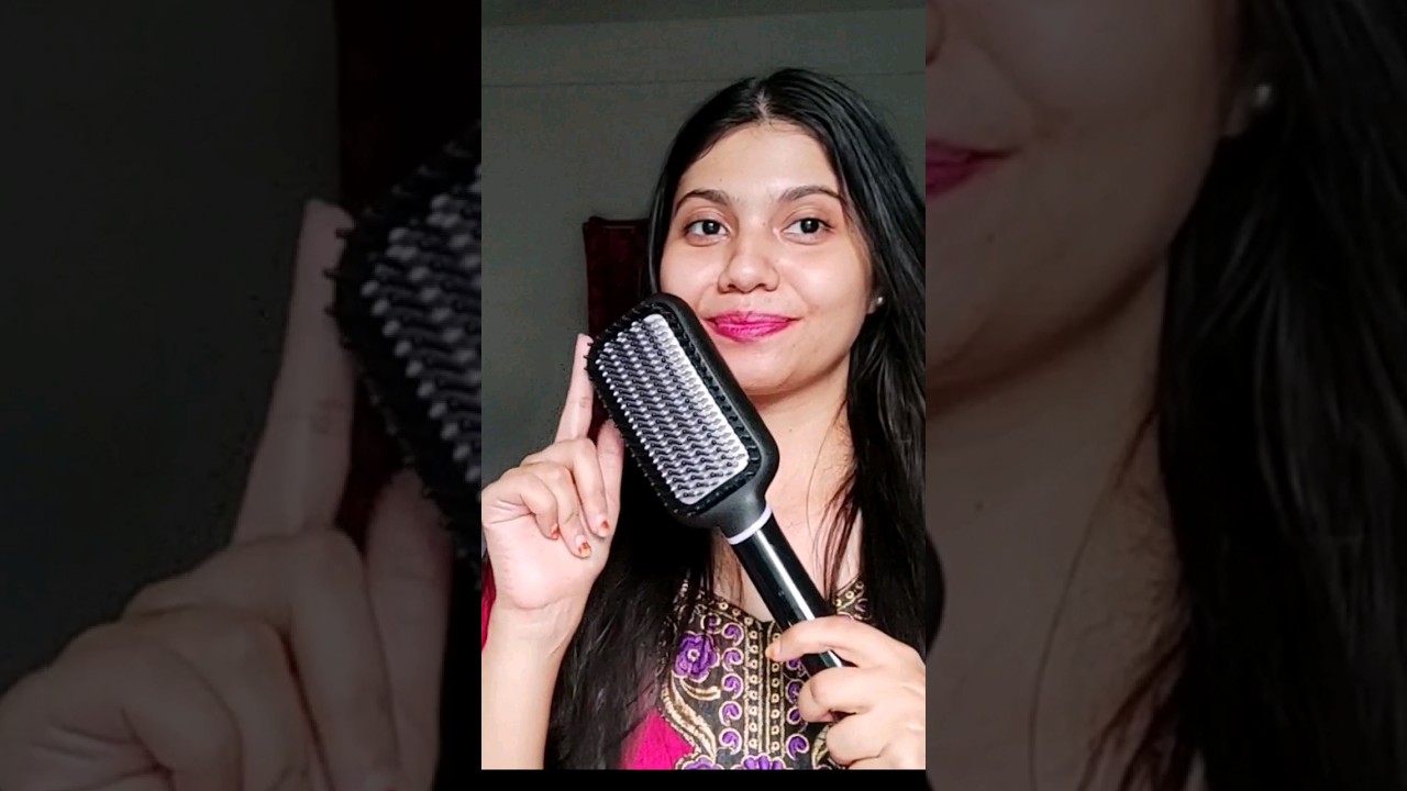 Philip's Hair straightener brush ||mini review|| full review & try on video uploaded in my channel.