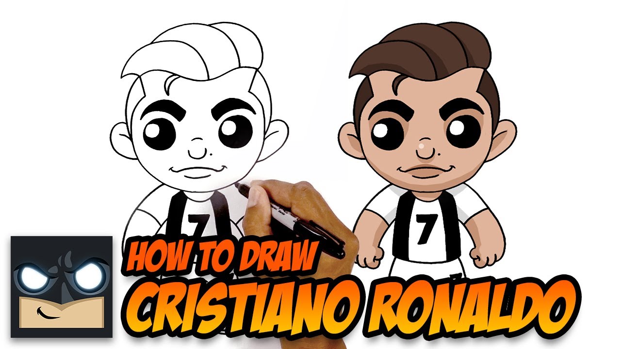 How to Draw Ronaldo | Cartooning Club Tutorial - YouTube