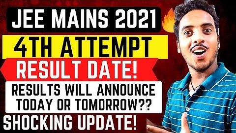 🚨URGENT UPDATE: JEE MAIN RESULT DATE 😱 | JEE MAINS 2021 | JEE MAIN AUGUST RESULT DATE 2021