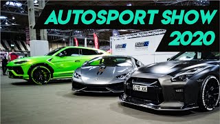 AUTOSPORT SHOW 2020 PARTS , RACE CARS , SUPERCARS AND MOTORHOMES !!!