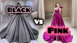 Black  vs pink #pink #choose