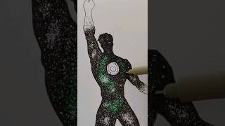 Drawing Green Lantern 💍🔋 | #greenlantern #shorts