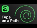 How to Type on a Path in Affinity 3