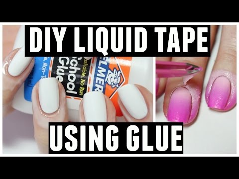 DIY Liquid Tape / Peel Off Base Coat…Using Glue!
