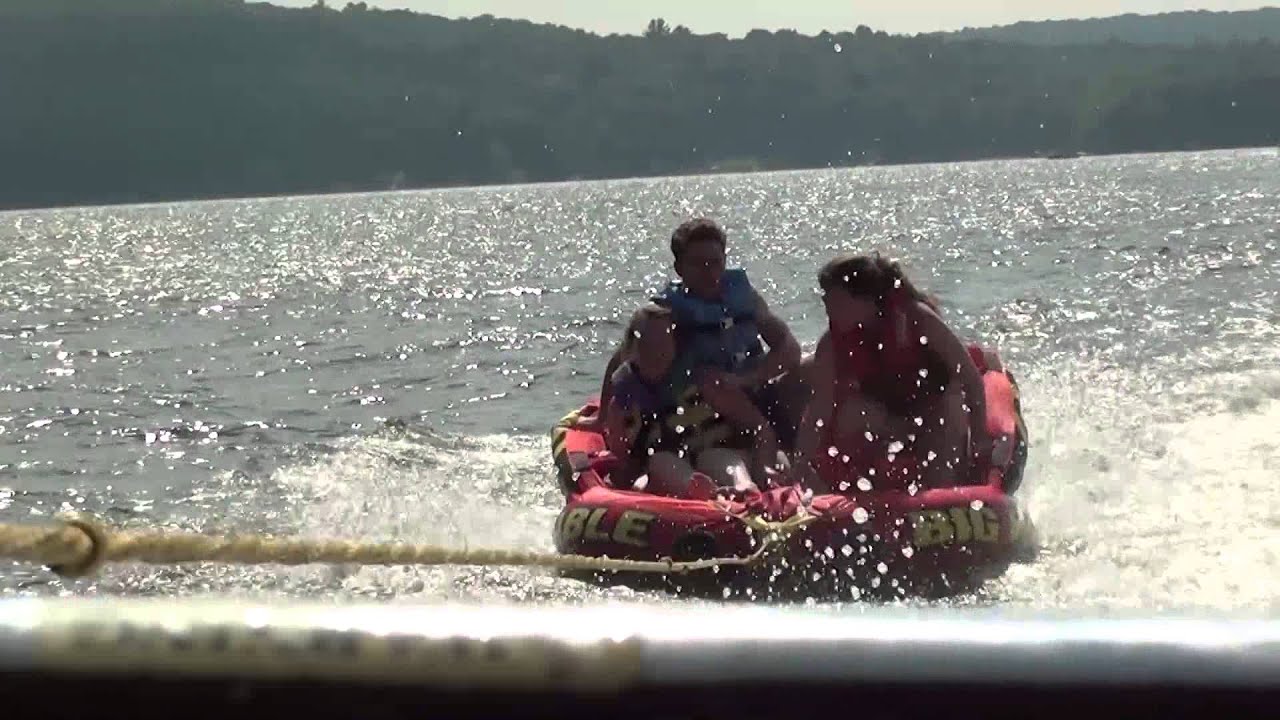 Tubing at Lake Wallenpaupack 2014 YouTube