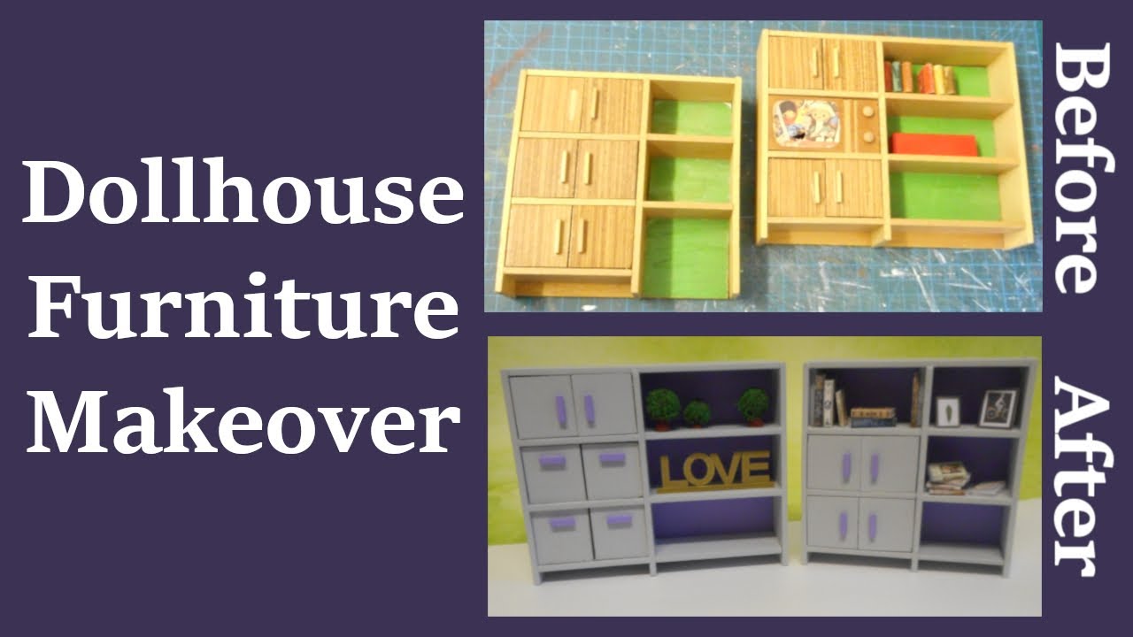 Let's Craft Dollhouse Furniture Makeover YouTube