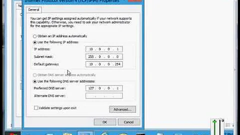 How to change to a static IP address in Microsoft Windows 8