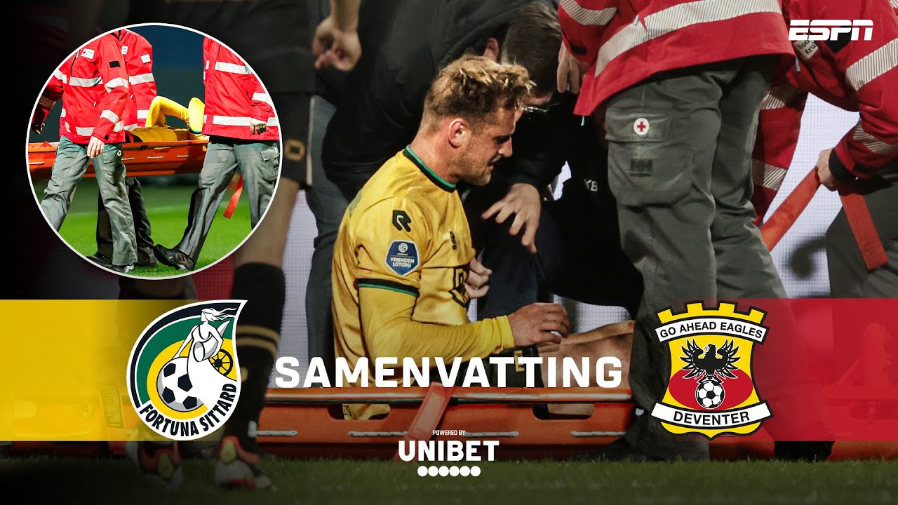 Kaj Sierhuis lijkt zware blessure op te lopen 🤕 | Samenvatting Fortuna Sittard - Go Ahead Eagles