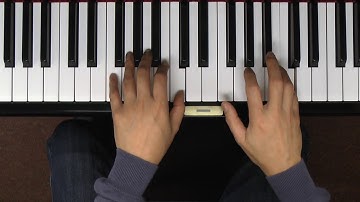 C Major Scale Fingering (1 Octave, Hands Together) - Piano