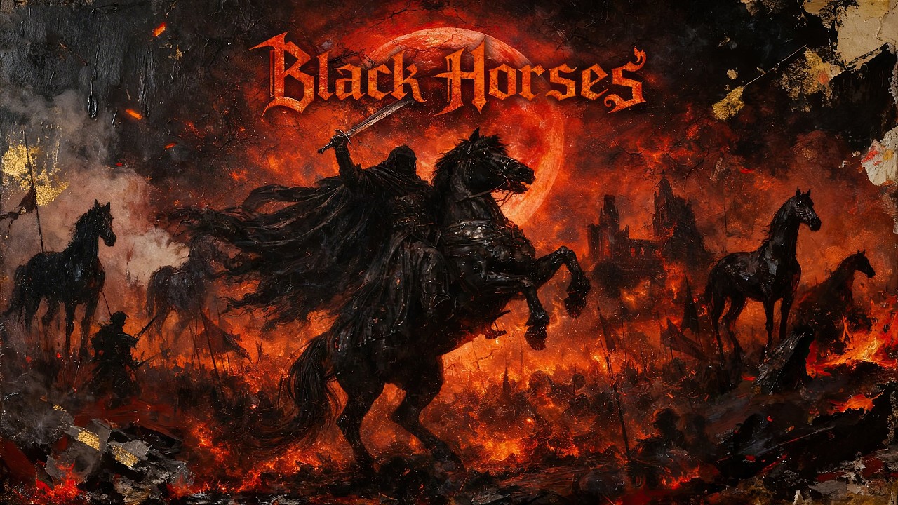 BLACK HORSES (Remastered) ā EPIC Heavy Metal Anthem | Dark Cinematic Rock | Official Video