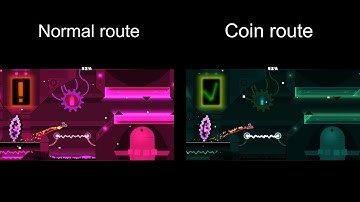 in Silico by rafer: Coin Route vs Normal Route (Comparison) | Geometry Dash