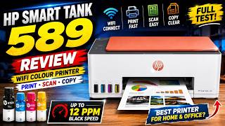 HP Smart Tank 589 Review | WiFi Colour Printer | Print, Scan & Copy | Full Test