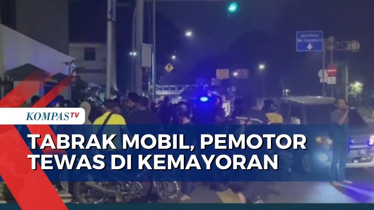 Nekat Terobos Rambu Jalan, Pemotor Tewas Usai Tabrak Mobil dan Tiang Nama Jalan di Kemayoran