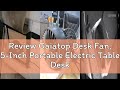 Review Gaiatop Desk Fan, 5-Inch Portable Electric Table Desktop Air Circulator Fans, Small but Power