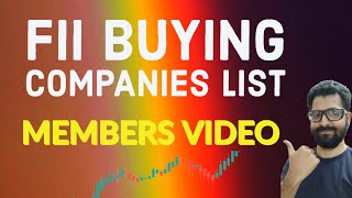 FII BUYING COMPANIES LIST | Tamil Share | Stocks For Intraday Trading