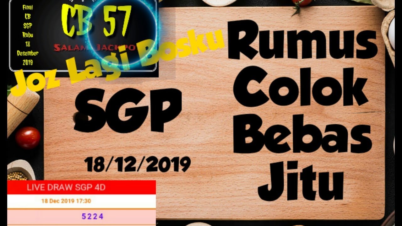 14+ Prediksi Jitu Sgp Hari Rabu