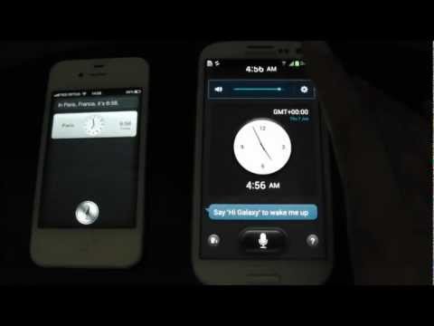 Siri IPhone 4S Vs S Voice Samsung Galaxy S III Various Scenarios