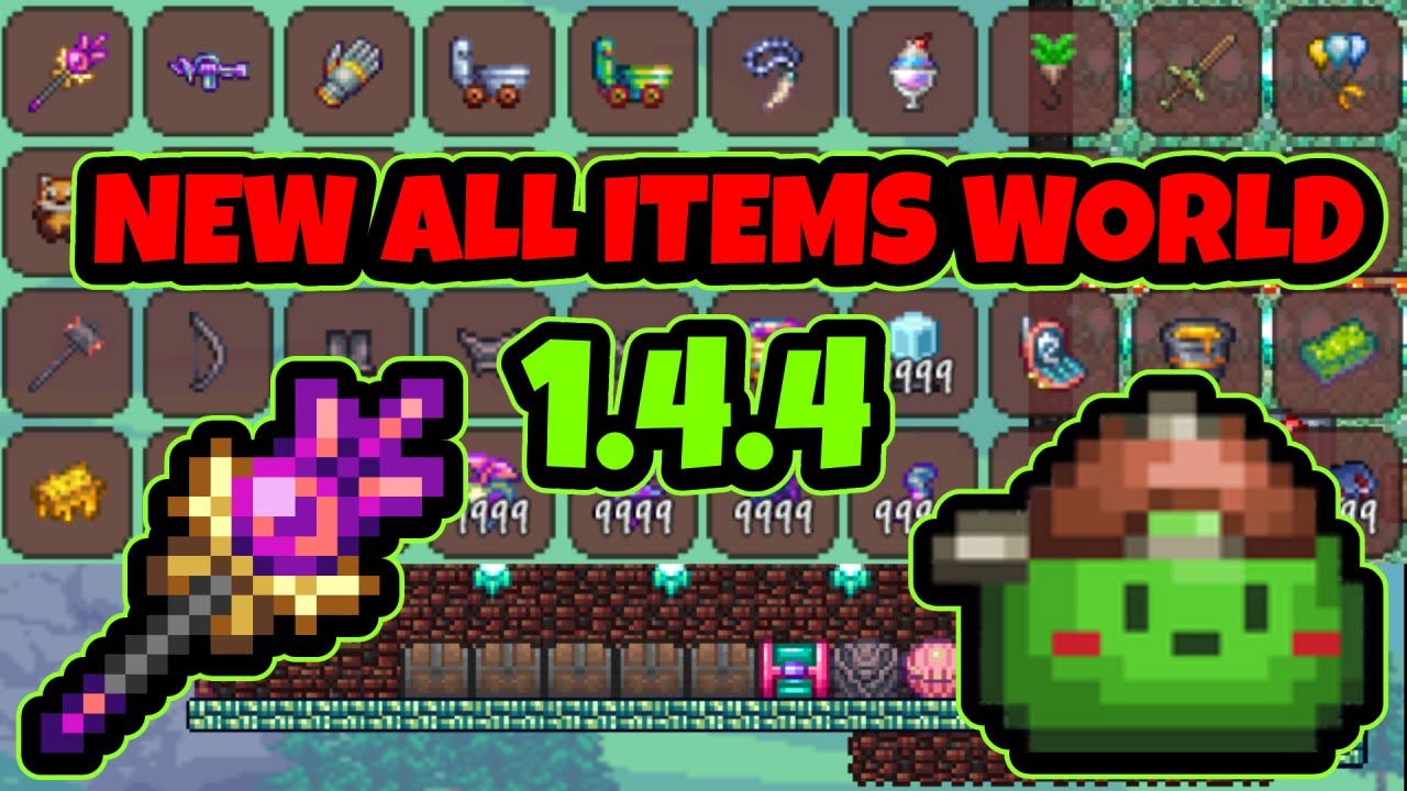 New Terraria AIW 1.4.4 Labour Of Love Update 1.4.4 All Items Map! ALL NEW  ITEMS! Download PC/Mobile 