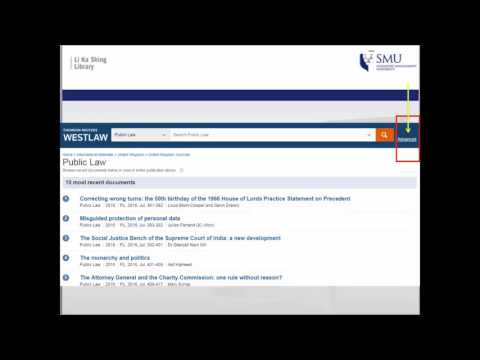 How to locate journals using Westlaw