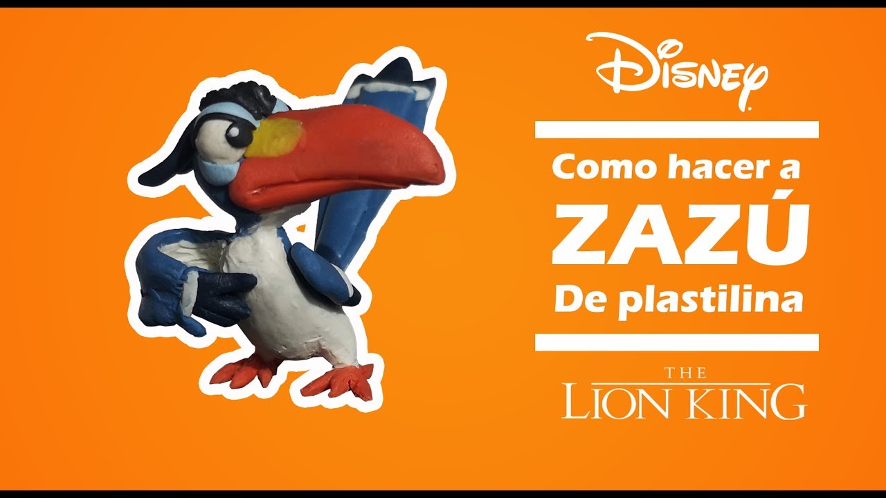 Como hacer a Zazú de plastilina | El rey león