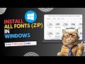 Install Entire Font Collections Without the Hassle | Windows 10 and 11