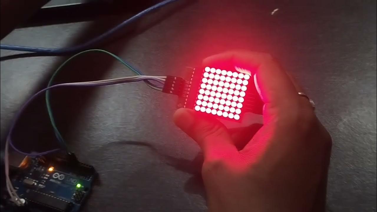 8X8 LED DISPLAY USING ARDUINO WITH CODING. - YouTube
