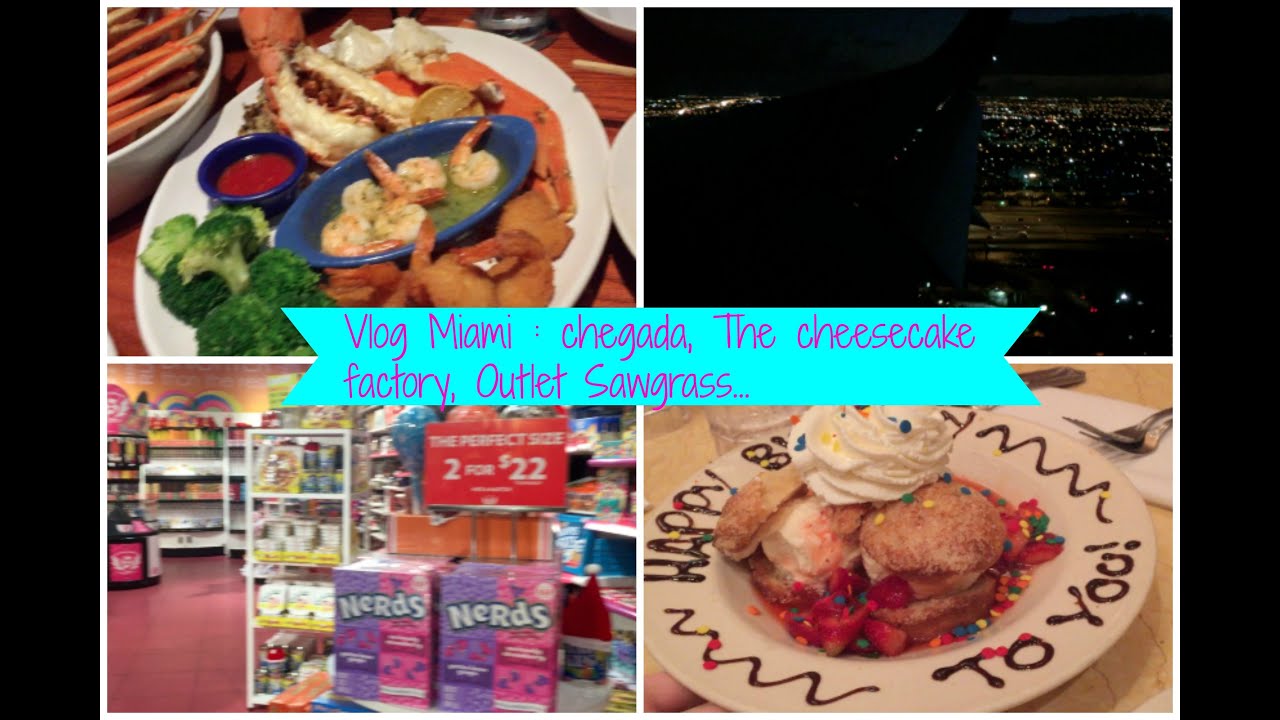 VLOG MIAMI Chegada, The cheesecake factory, Outlet... YouTube