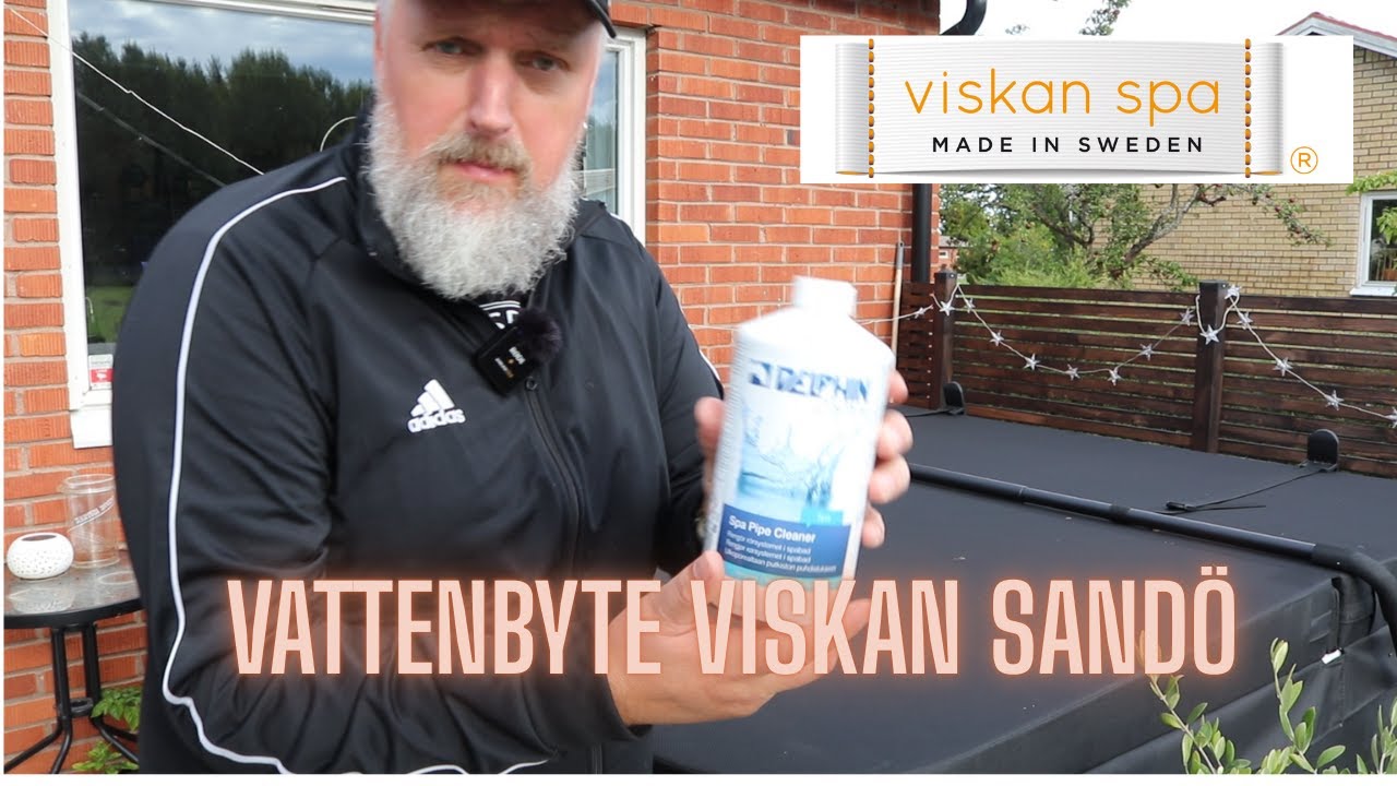 Vattenbyte på vårt Spa bad från Viskan