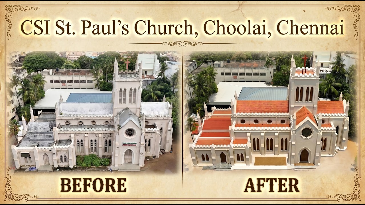 Choolai CSI St Paul’s Church, Choolai, Chennai | Restoration by Savani Heritage ...
