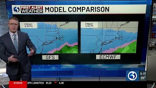 FORECAST: Light snow could impact the Friday evening commute