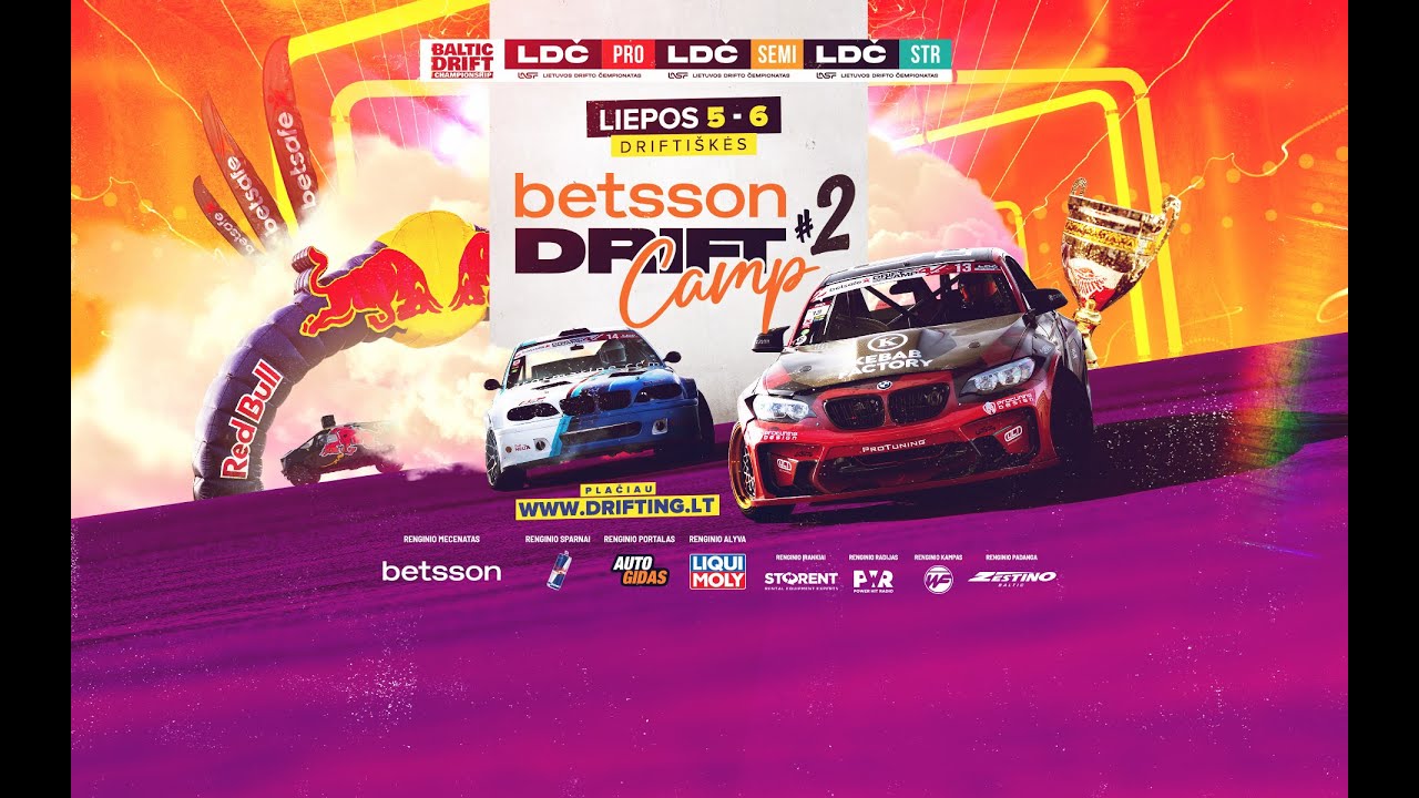 Betsson Drift Camp #2 - Baltijos šalių drifto čempionatas | Poriniai