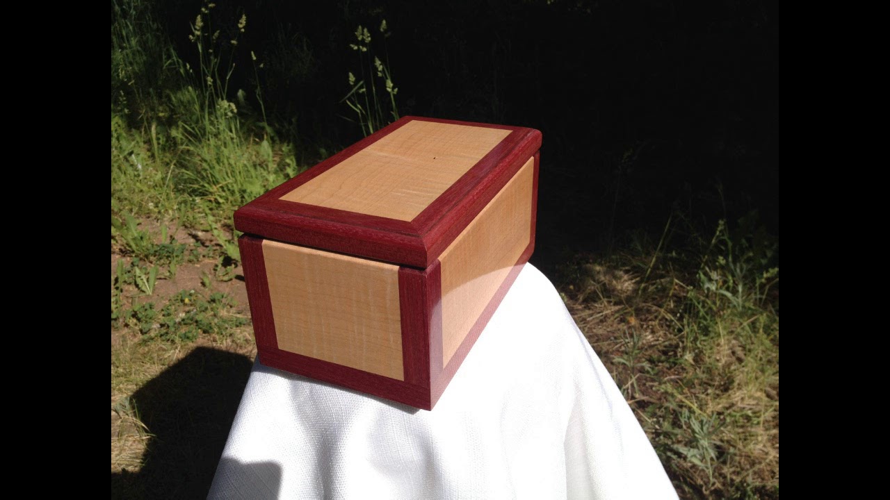 Curly Maple and Purple Heart  Box