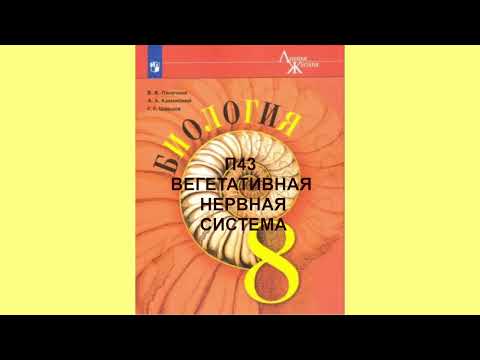 П43 ВЕГЕТАТИВНАЯ НЕРВНАЯ СИСТЕМА, БИОЛОГИЯ 8 КЛАСС, АУДИОУЧЕБНИК, АУДИО, ОБРАЗОВАНИЕ В РОССИИ