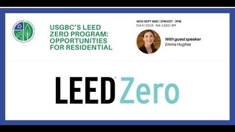 USGBC’s LEED Zero Program_ Opportunities for residential buildings