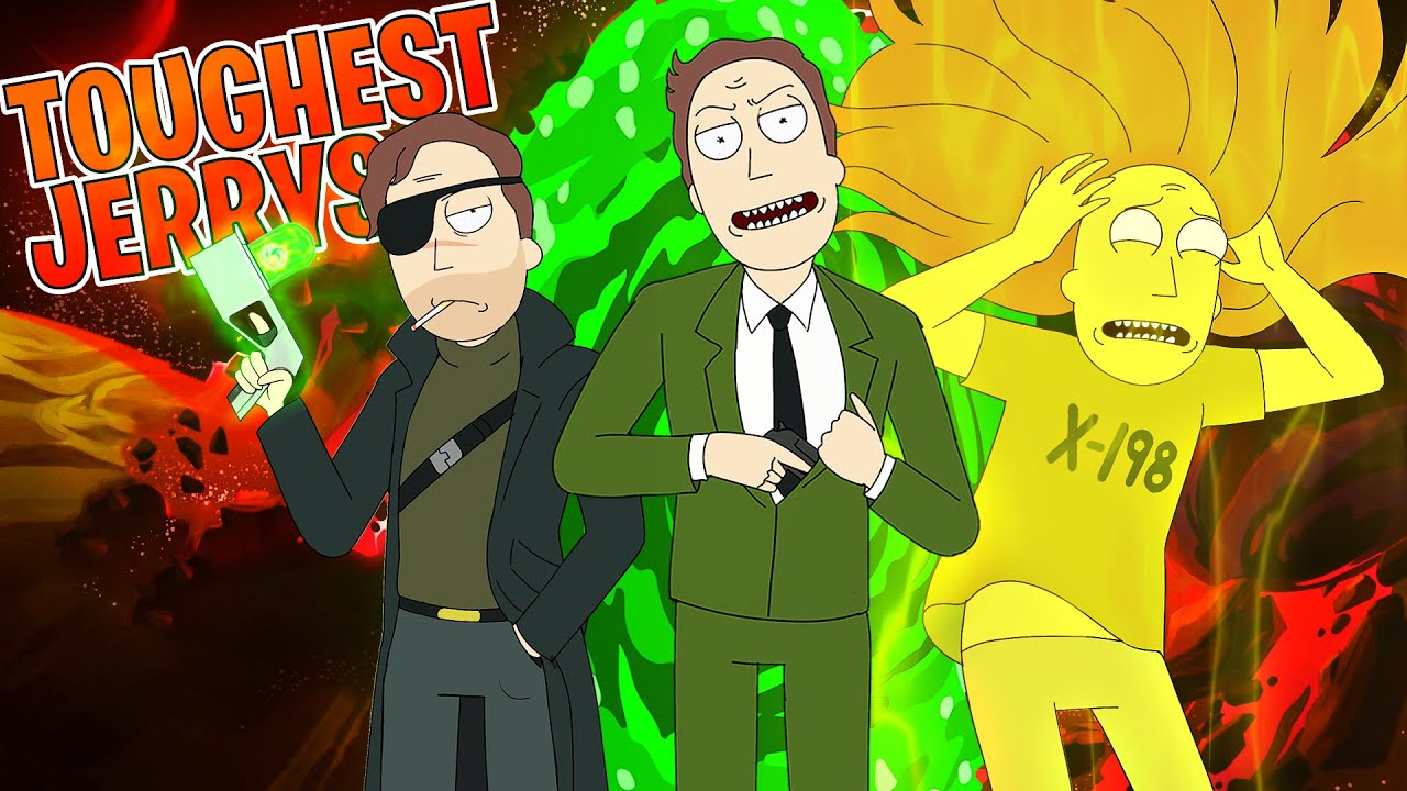 Неудержимые версии Джерри Смита из вселенной Рика и Морти