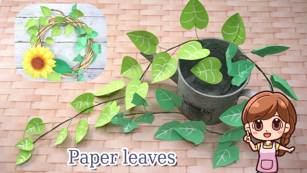 オーダー受付】ペーパークラフト 葉っぱ クラフトパンチ 葉っぱ