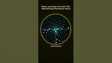 Relax with This Mesmerizing Pendulum Wave #shorts  #relaxing  #satisfying