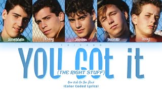 New Kids On The Block - You Got It (The Right Stuff) (Color Coded Lyrics)