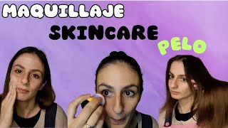 Cómo me ARREGLO para ir a TRABAJAR/ Skincare, uñas, cuidado del pelo y piel