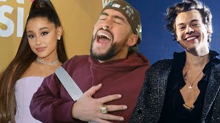 Carpool Karaoke: Bad Bunny PASSIONATELY Sings Ariana Grande and Harry Styles!