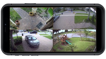 Security Camera System iPhone App View