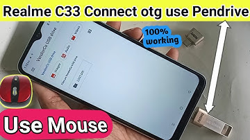 Realme C33 connect otg Use Pendrive // Use mouse