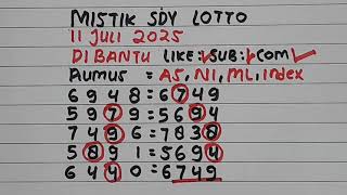 PREDIKSI SIDNEY LOTTO 11 JULI 2025 | BOCORAN TOGEL SIDNEY HARI INI | RUMUS KEPALA EKOR SYDNEY JITU