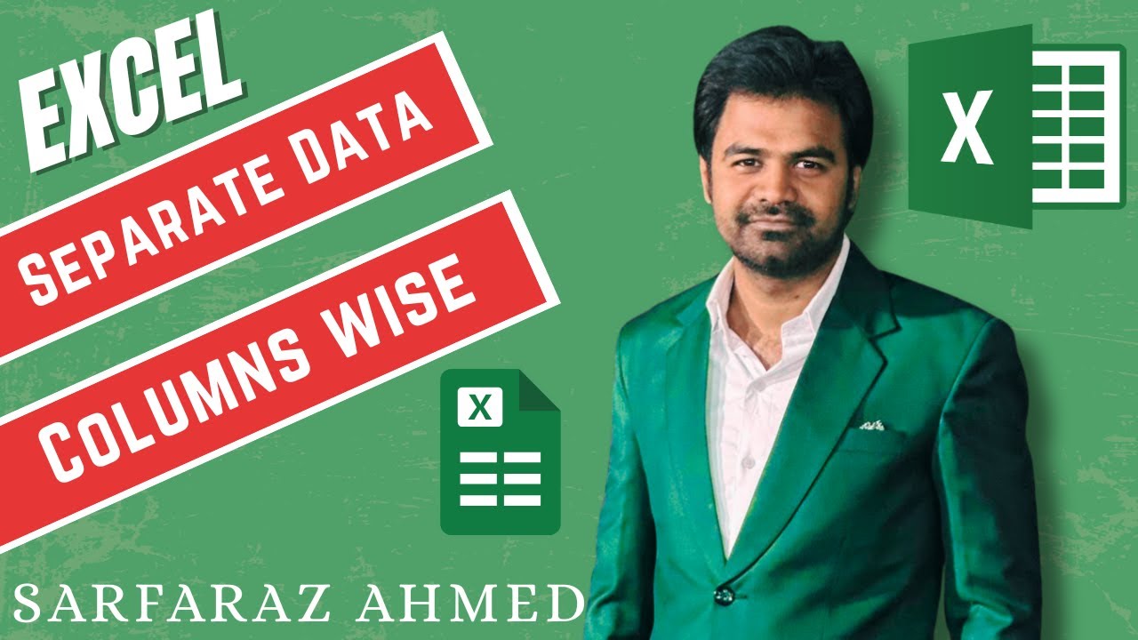 How To Separate Data Columns wise in Excel | Convert Text to Columns ...